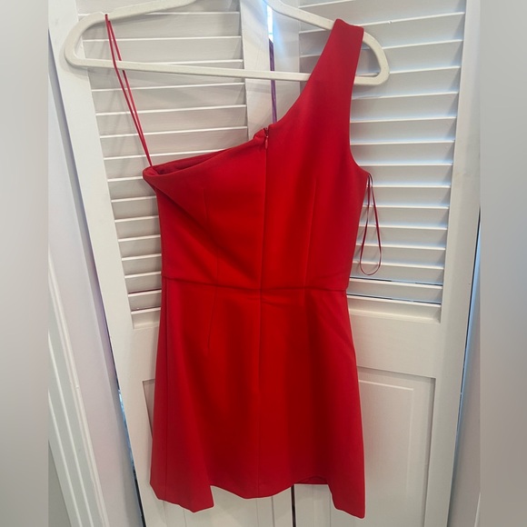 NWT french connection red one shoulder dress - Picture 2 of 4